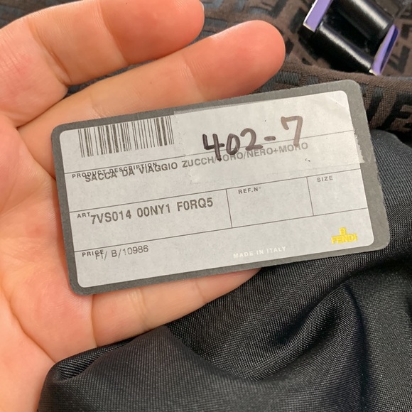 Fendi Shoulder Bag Brown Canvas TRAVEL BAG DIAPER BAG - Picture 10 of 14